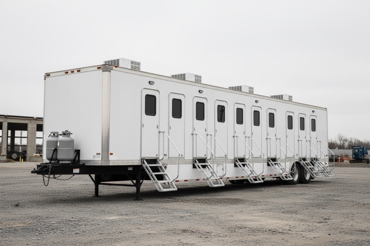 16-Stall Semi-Trailer Shower